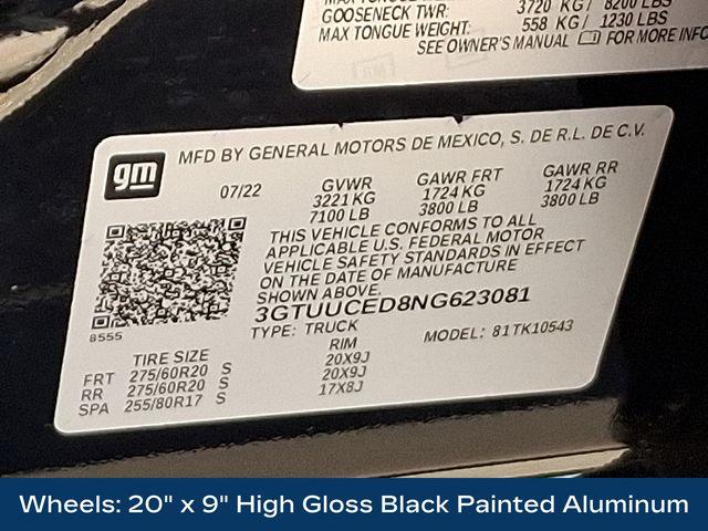 2022 GMC Sierra 1500 Vehicle Photo in DANBURY, CT 06810-5034
