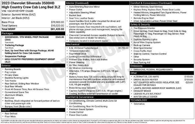 2023 Chevrolet Silverado 3500 HD Vehicle Photo in PUYALLUP, WA 98371-4149