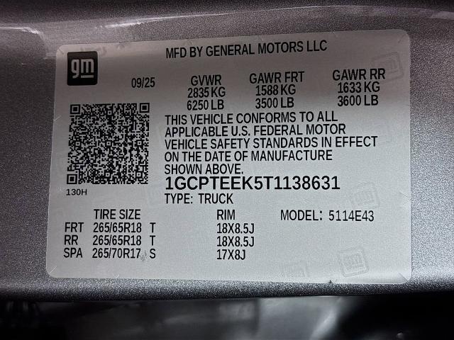 2026 Chevrolet Colorado Vehicle Photo in PUYALLUP, WA 98371-4149