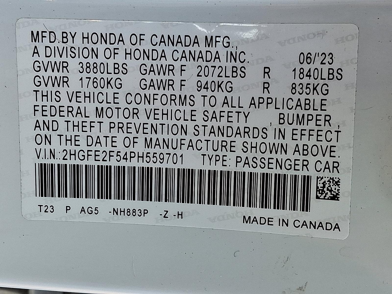 2023 Honda Civic Sedan Vehicle Photo in Easton, PA 18045