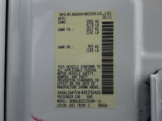 2012 Nissan Altima Vehicle Photo in PUYALLUP, WA 98371-4149