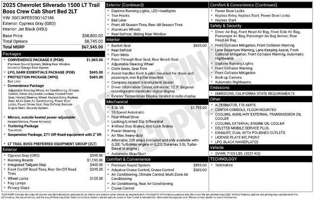 2025 Chevrolet Silverado 1500 Vehicle Photo in PUYALLUP, WA 98371-4149