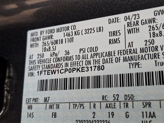 2023 Ford F-150 Vehicle Photo in Weatherford, TX 76087