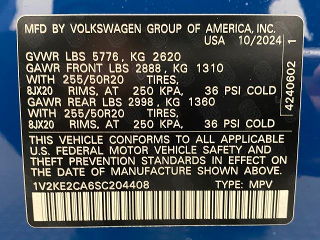 2025 Volkswagen Atlas Cross Sport Vehicle Photo in Appleton, WI 54913