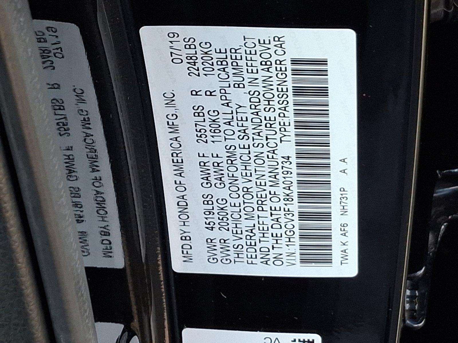 2019 Honda Accord Hybrid Vehicle Photo in Trevose, PA 19053