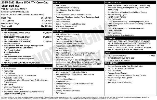 2025 GMC Sierra 1500 Vehicle Photo in PUYALLUP, WA 98371-4149