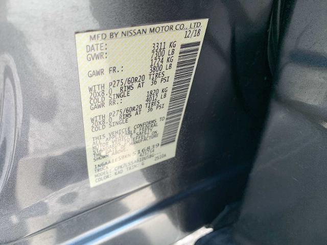 2019 Nissan Titan Vehicle Photo in MOON TOWNSHIP, PA 15108-2571