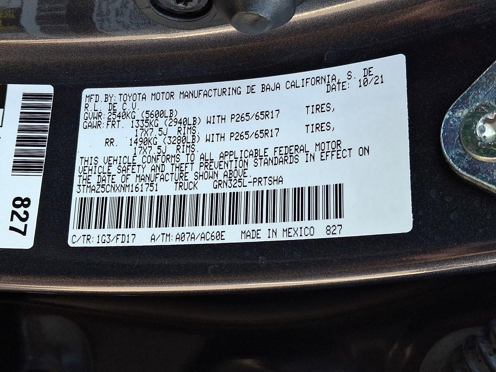 2022 Toyota Tacoma 2WD Vehicle Photo in Harrisburg, PA 17111