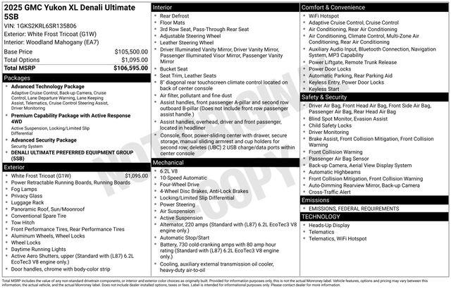 2025 GMC Yukon XL Vehicle Photo in DANBURY, CT 06810-5034