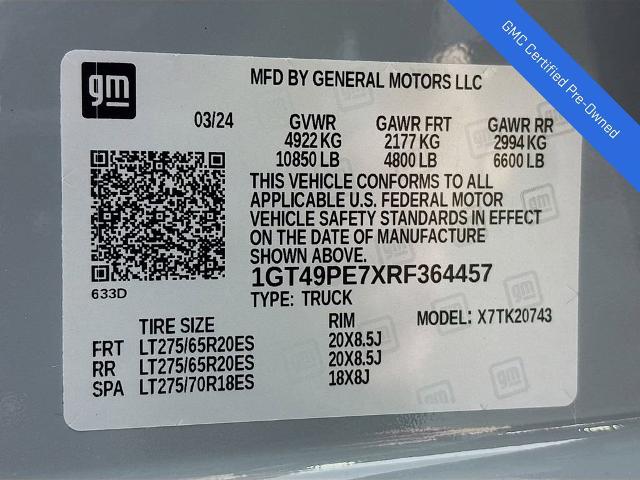 2024 GMC Sierra 2500 HD Vehicle Photo in PUYALLUP, WA 98371-4149