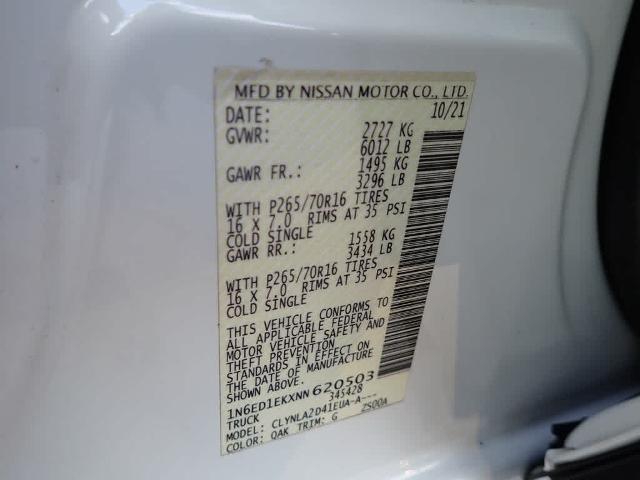 2022 Nissan Frontier Vehicle Photo in ZELIENOPLE, PA 16063-2910