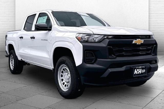 Summit White 2026 Chevrolet Colorado Work Truck Crew Cab 4WD Pickup Truck Four-Wheel Drive 8-Speed Automatic