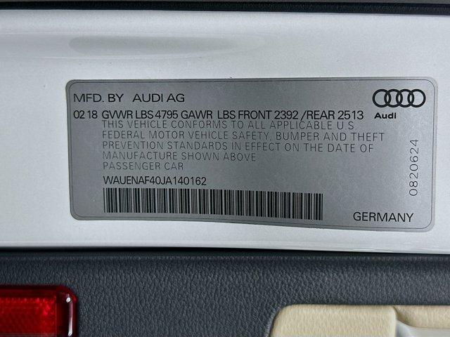 2018 Audi A4 Vehicle Photo in Flemington, NJ 08822