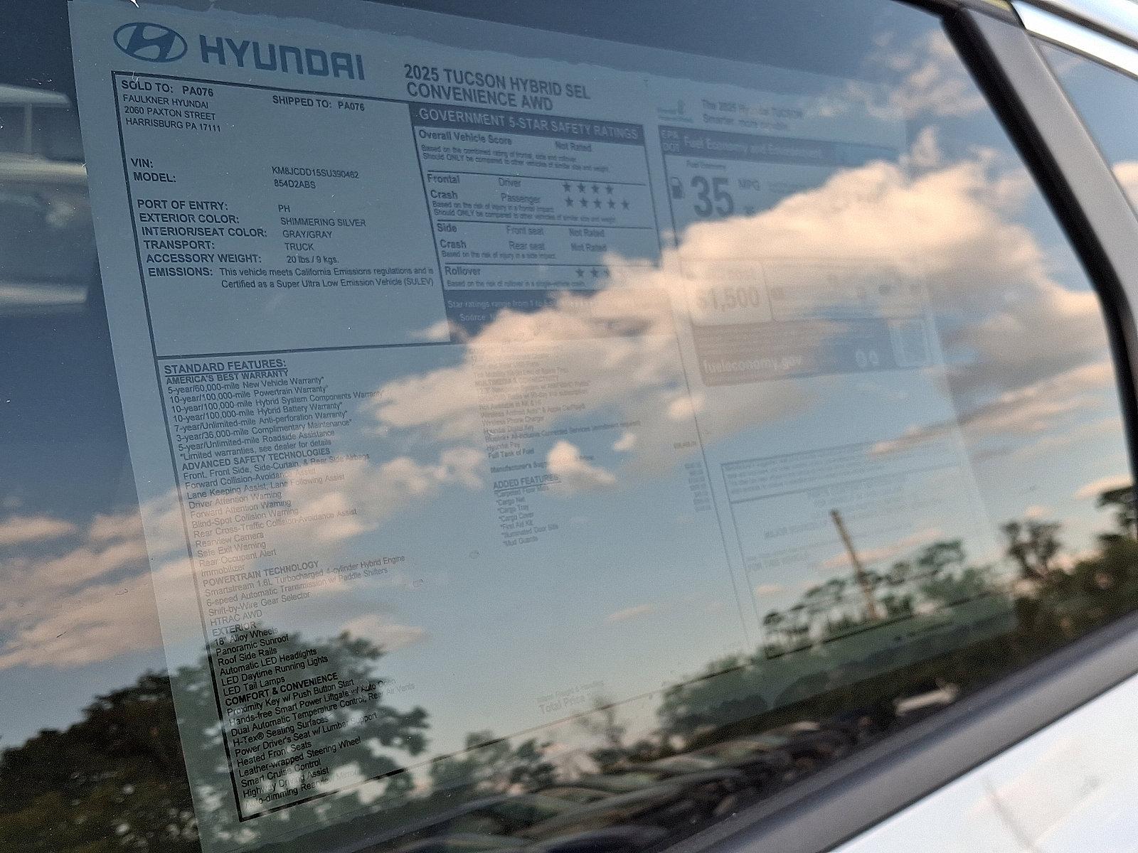 2025 Hyundai TUCSON Hybrid Vehicle Photo in Harrisburg, PA 17111