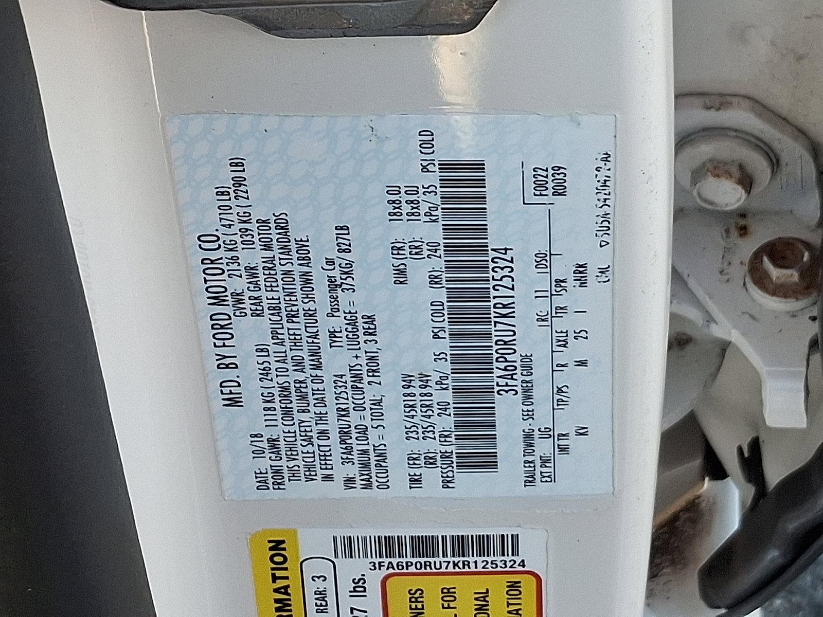 2019 Ford Fusion Hybrid Vehicle Photo in Langhorne, PA 19047