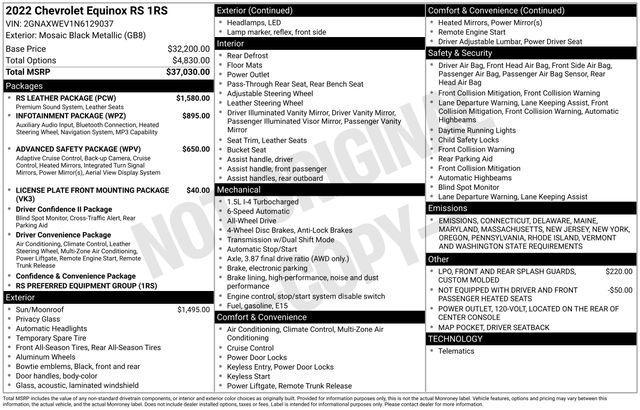 2022 Chevrolet Equinox Vehicle Photo in DANBURY, CT 06810-5034