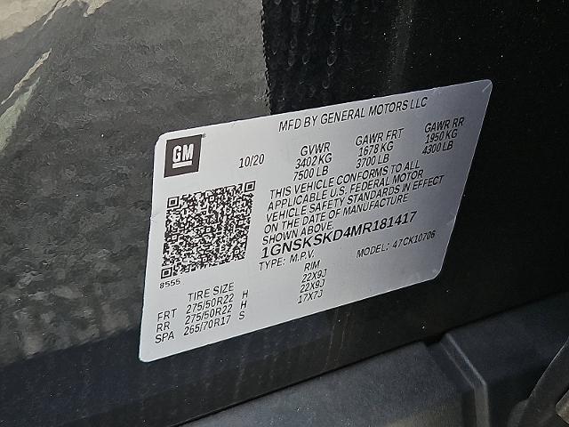 2021 Chevrolet Tahoe Vehicle Photo in TREVOSE, PA 19053-4984