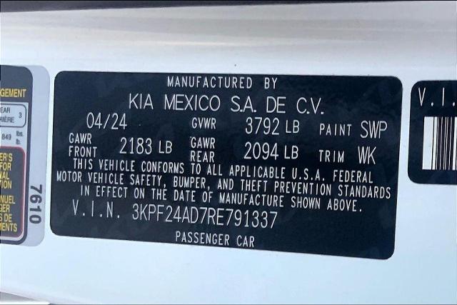 2024 Kia FORTE Vehicle Photo in KANSAS CITY, MO 64114-4545