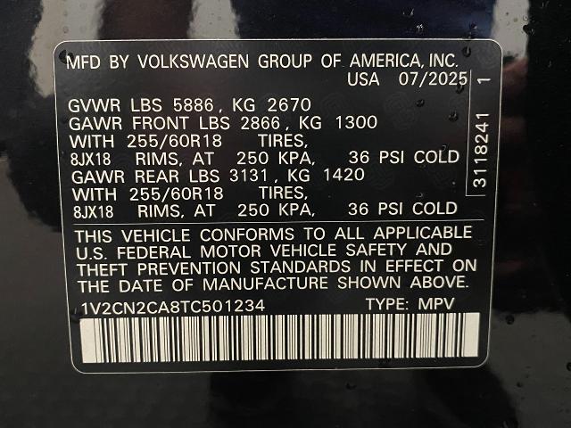 2026 Volkswagen Atlas Vehicle Photo in Appleton, WI 54913