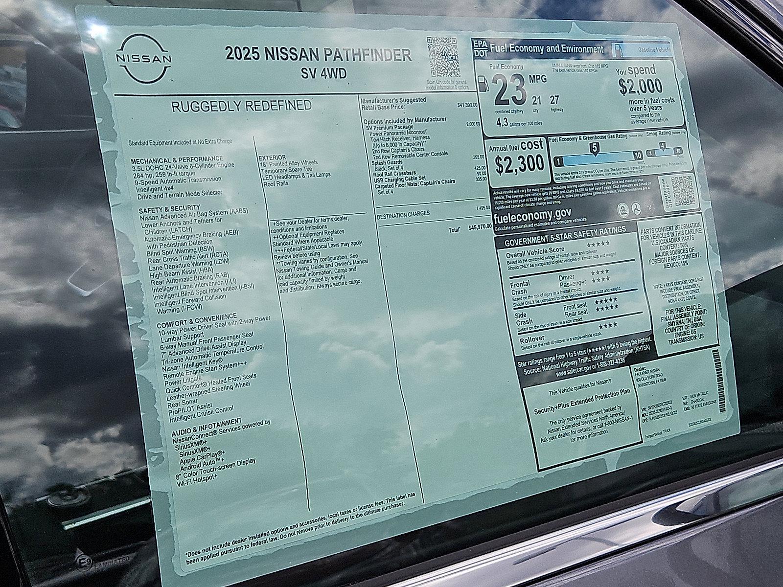 2025 Nissan Pathfinder Vehicle Photo in Jenkintown, PA 19046