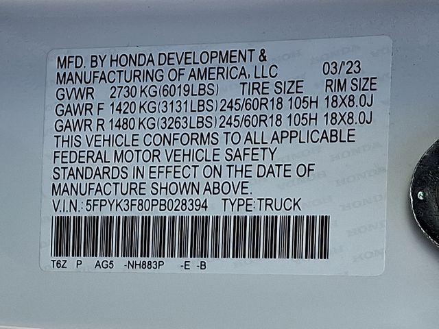2023 Honda Ridgeline Vehicle Photo in DANBURY, CT 06810-5034