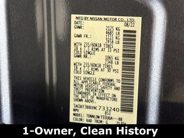 2022 Nissan Rogue Vehicle Photo in EVERETT, WA 98203-5662