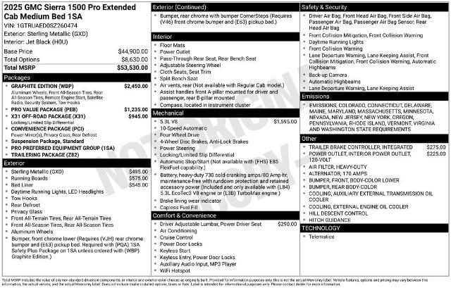 2025 GMC Sierra 1500 Vehicle Photo in PUYALLUP, WA 98371-4149