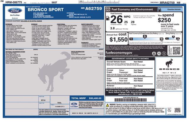 2021 Ford Bronco Sport Vehicle Photo in DANBURY, CT 06810-5034
