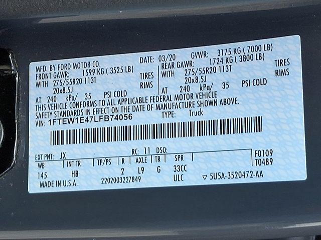 2020 Ford F-150 Vehicle Photo in DANBURY, CT 06810-5034