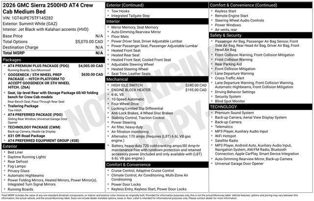 2026 GMC Sierra 2500 HD Vehicle Photo in West Valley City, UT 84120-3299