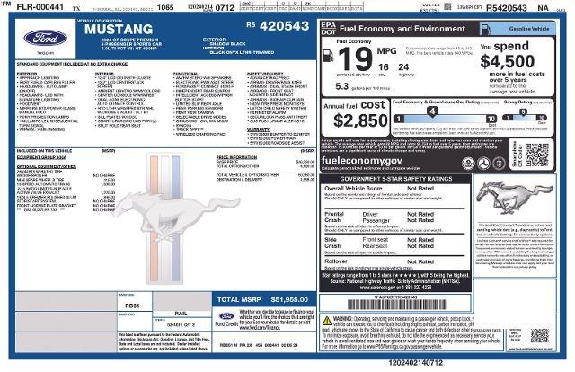 2024 Ford Mustang Vehicle Photo in Weatherford, TX 76087