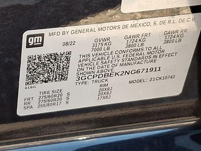 2022 Chevrolet Silverado 1500 Vehicle Photo in DANBURY, CT 06810-5034