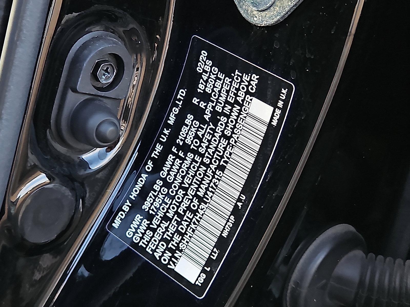 2020 Honda Civic Hatchback Vehicle Photo in Trevose, PA 19053