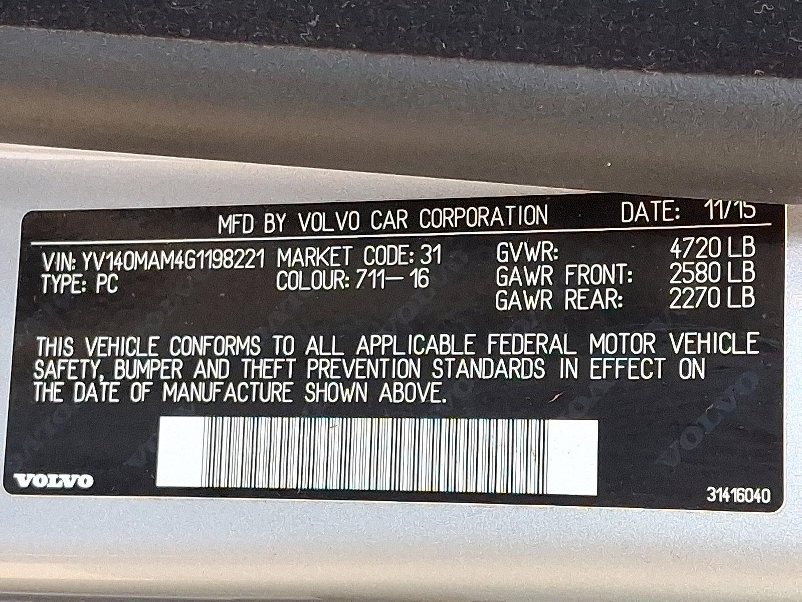 2016 Volvo S80 Vehicle Photo in Lancaster, PA 17601