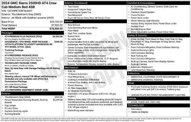 2024 GMC Sierra 2500 HD Vehicle Photo in PUYALLUP, WA 98371-4149
