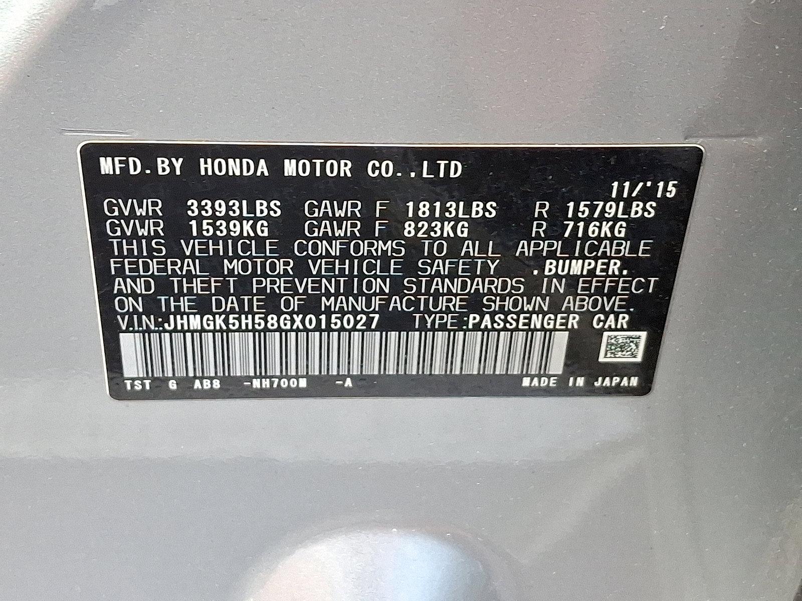 2016 Honda Fit Vehicle Photo in Harrisburg, PA 17111