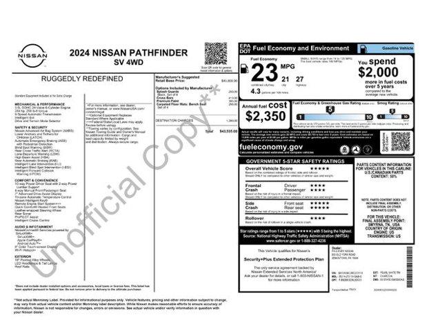 2024 Nissan Pathfinder Vehicle Photo in Flemington, NJ 08822