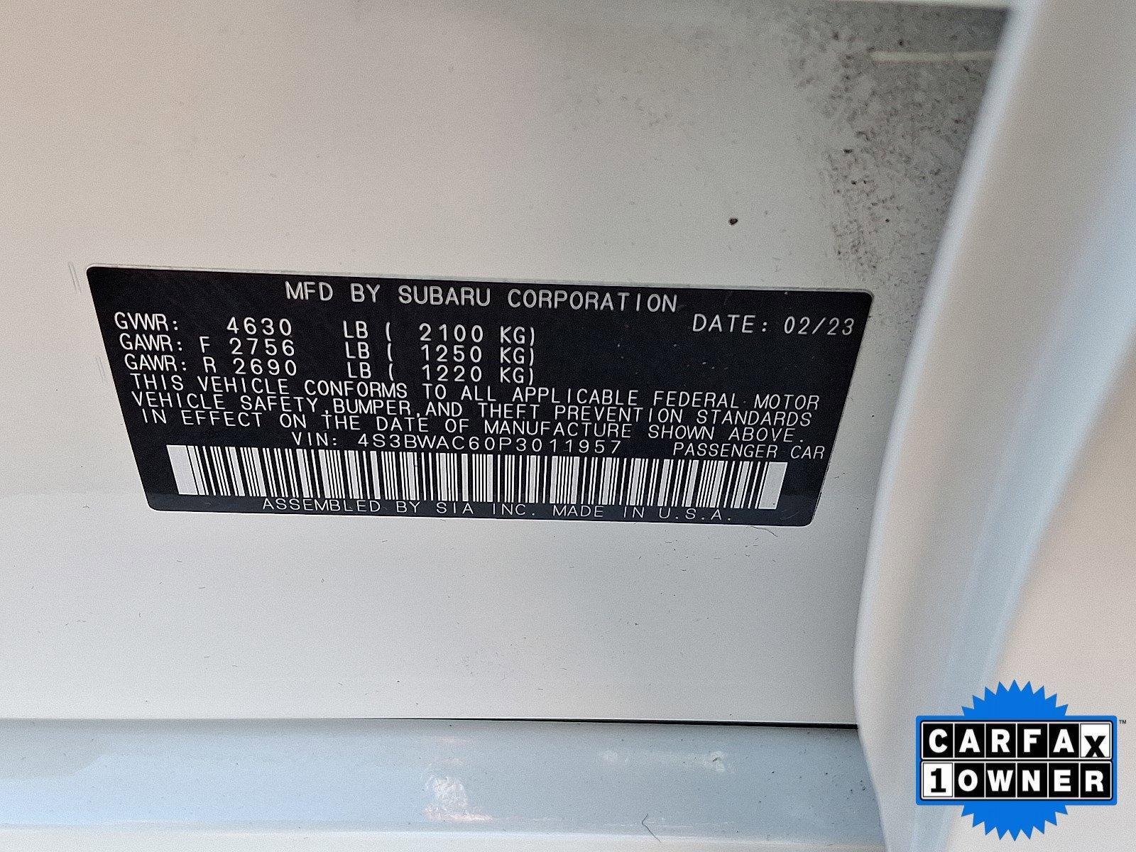 2023 Subaru Legacy Vehicle Photo in Harrisburg, PA 17111