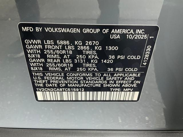 2026 Volkswagen Atlas Vehicle Photo in Oshkosh, WI 54904