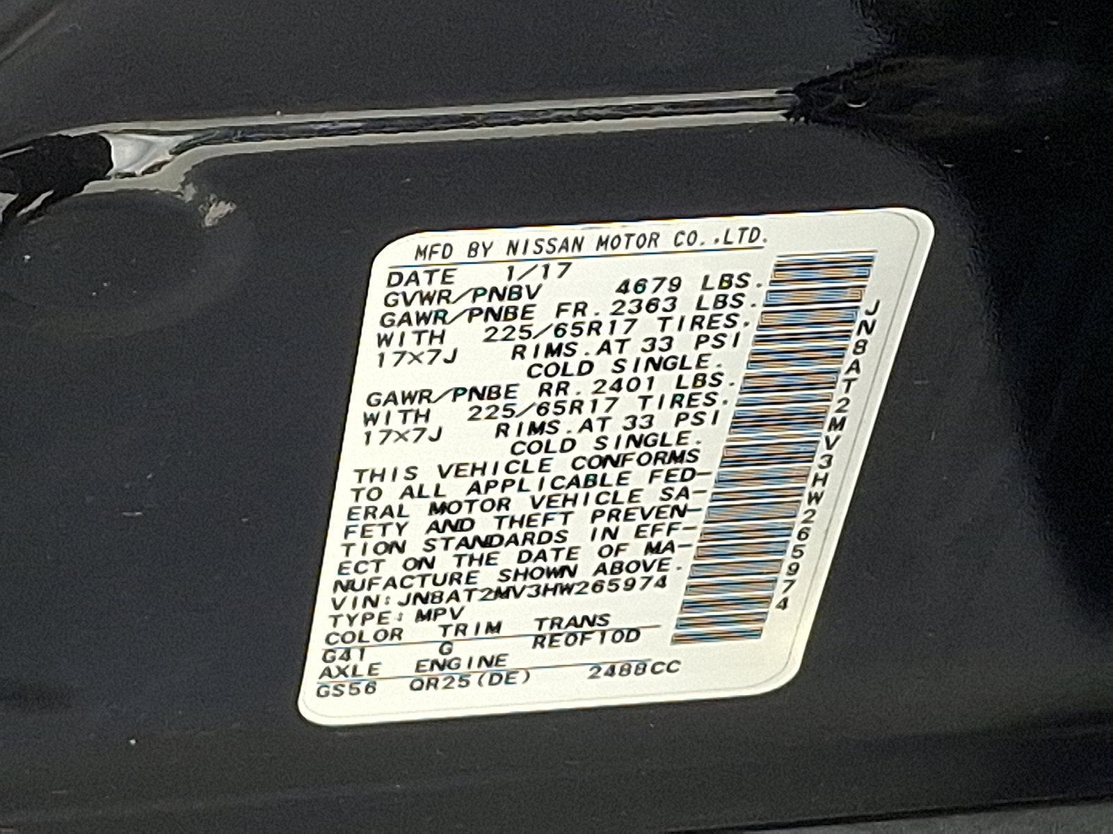 2017 Nissan Rogue Vehicle Photo in Harrisburg, PA 17111