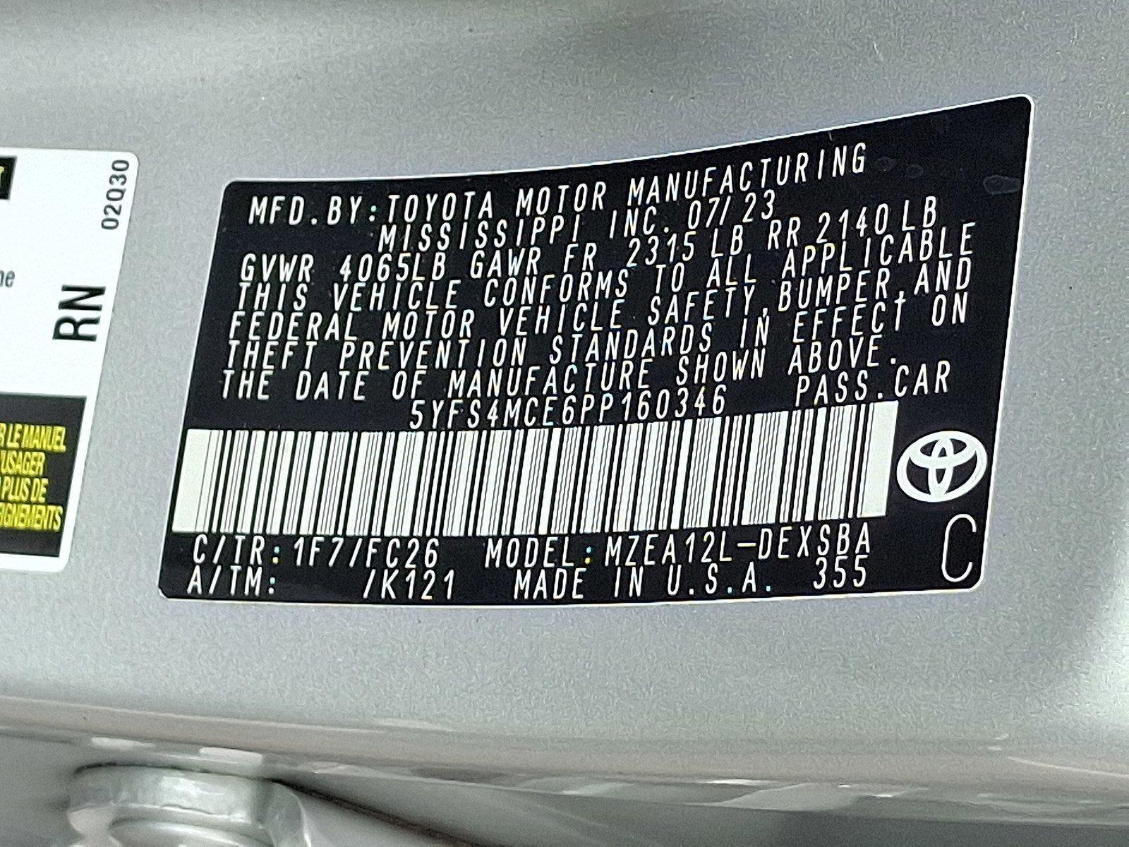 2023 Toyota Corolla Vehicle Photo in Harrisburg, PA 17111