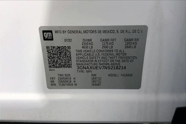 2022 Chevrolet Equinox Vehicle Photo in INDEPENDENCE, MO 64055-1314