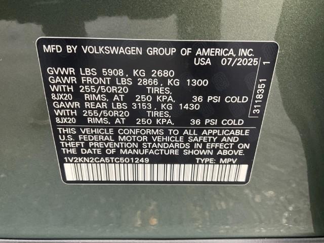 2026 Volkswagen Atlas Vehicle Photo in Oshkosh, WI 54904