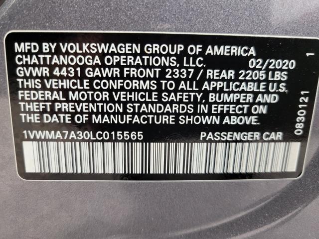 2020 Volkswagen Passat Vehicle Photo in NEENAH, WI 54956-2243