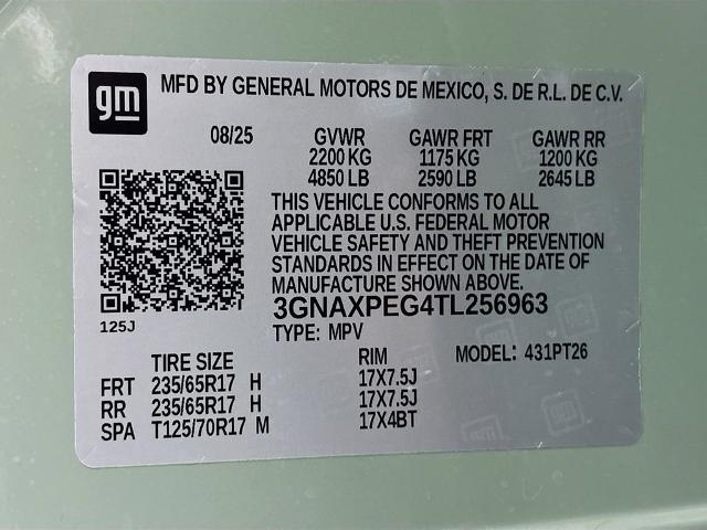 2026 Chevrolet Equinox Vehicle Photo in PUYALLUP, WA 98371-4149