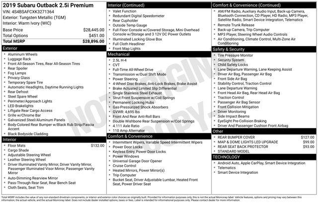 2019 Subaru Outback Vehicle Photo in Puyallup, WA 98371