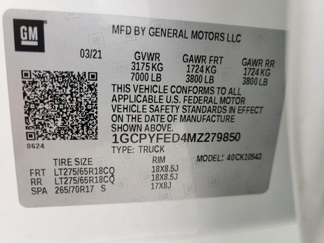 2021 Chevrolet Silverado 1500 Vehicle Photo in NEENAH, WI 54956-2243