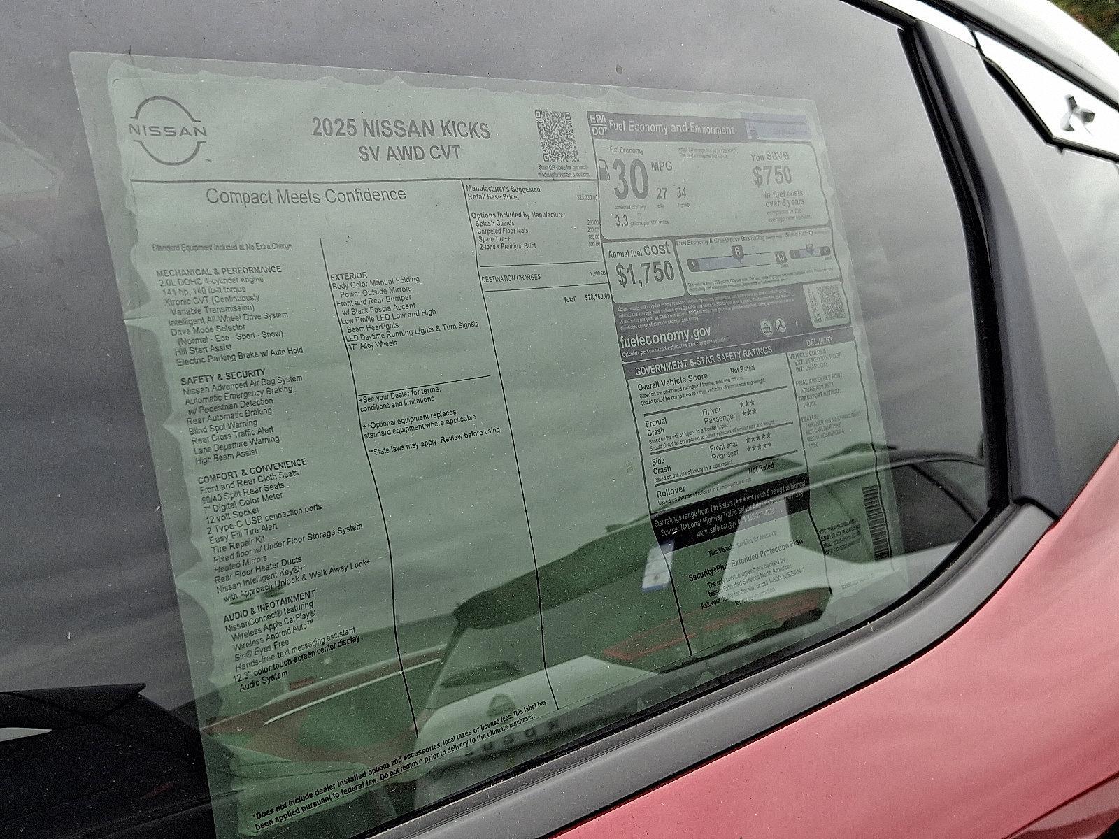 2025 Nissan Kicks Vehicle Photo in Harrisburg, PA 17111-1033