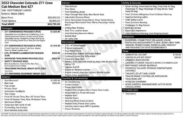 2023 Chevrolet Colorado Vehicle Photo in PUYALLUP, WA 98371-4149