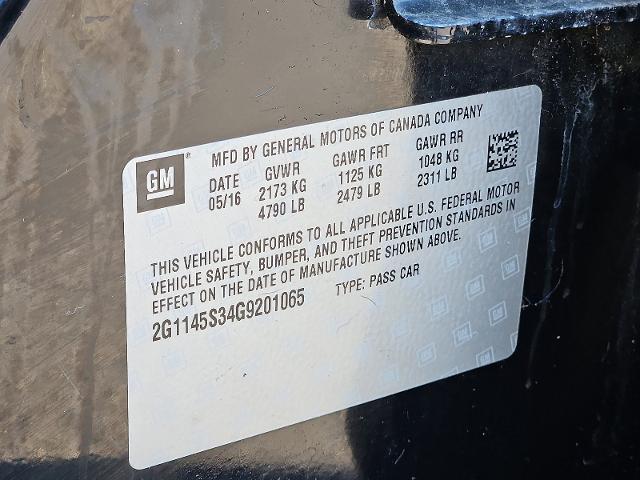 2016 Chevrolet Impala Vehicle Photo in TREVOSE, PA 19053-4984